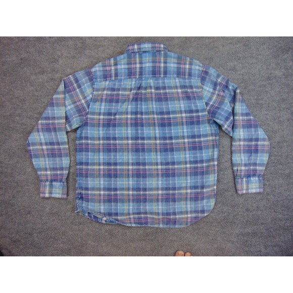Tommy Bahama Shirt Mens‎ Large Blue Plaid Long Sleeve - Picture 3 of 8